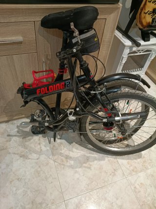 Bicicleta Plegable Negra