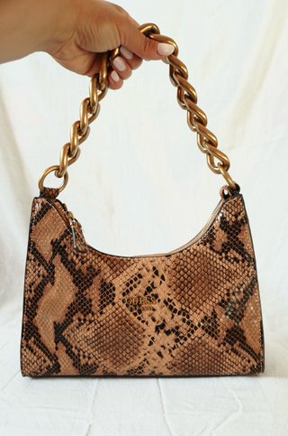 GUESS Tullia Hobo Bag Leather Snake Print - new