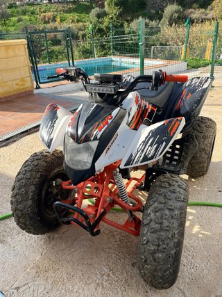 Quad Enduro/Motocross Naranja y Blanco