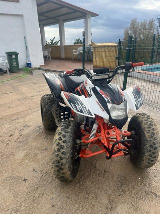 Quad Enduro/Motocross Naranja y Blanco