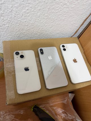 Lote 3 iPhone 13, 11, XS