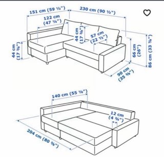Sofá Cama IKEA FRIHETEN Chaise Longue Arcón