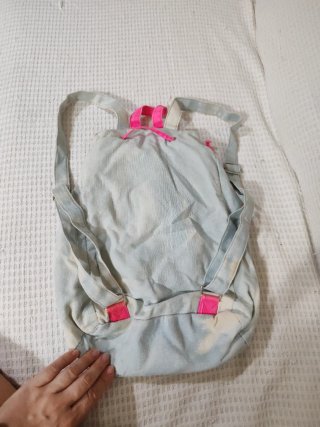 Mochila TyeDye Denim y Rosa fucsia