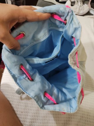 Mochila TyeDye Denim y Rosa fucsia