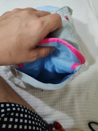 Mochila TyeDye Denim y Rosa fucsia