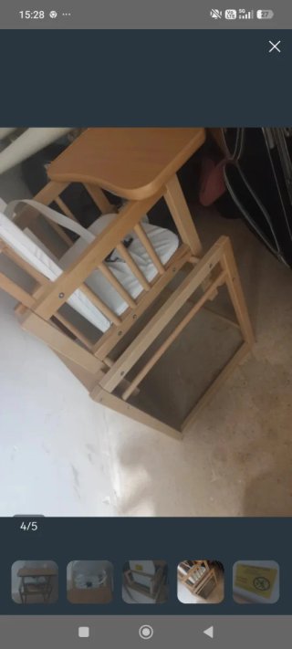 Trona evolutiva madera 6 meses a 5 años
