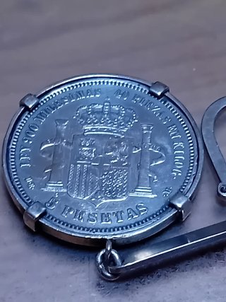 Moneda Amadeus I Plata 900 Estrella,18 ,74