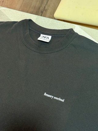 Camiseta Sensory Overload  Zara Edición Limitada