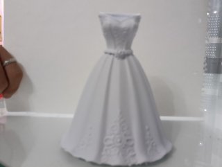 Jarrón Vestido Novia Impresión 3D
