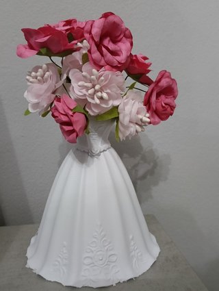 Jarrón Vestido Novia Impresión 3D