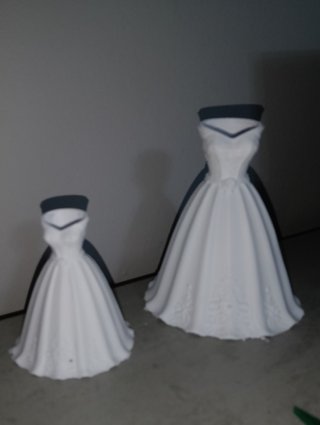 Jarrón Vestido Novia Impresión 3D