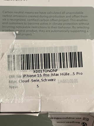 ESR HaloLock funda iPhone 12/12 Pro negro esmerilado transparente