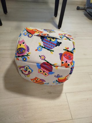 Cama para gatos con estampado de búhos