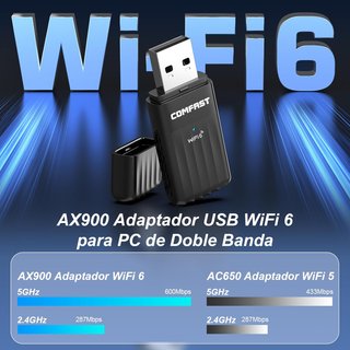 Adattatore USB WiFi 6 e Bluetooth 5.3 senza apertura