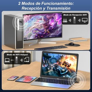 Adattatore USB WiFi 6 e Bluetooth 5.3 senza apertura
