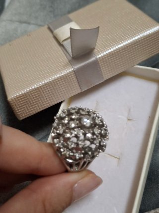 Anello cocktail alta bigiotteria multi luci