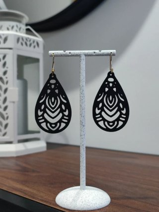 Pendientes Gota Étnica Calada