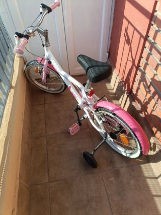 Bicicleta niña Decathlon rosa