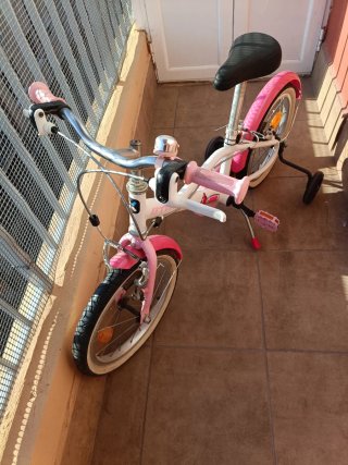Bicicleta niña Decathlon rosa