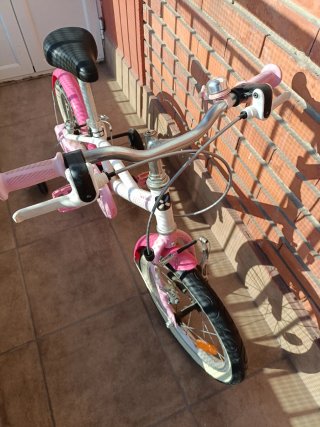 Bicicleta niña Decathlon rosa