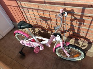 Bicicleta niña Decathlon rosa