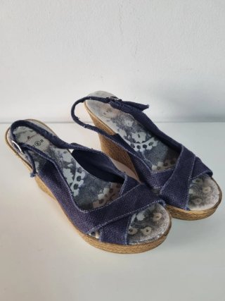 Cuñas azul marino Talla 38