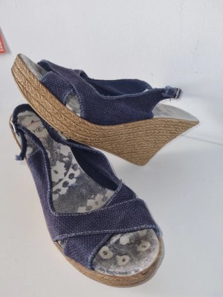 Cuñas azul marino Talla 38