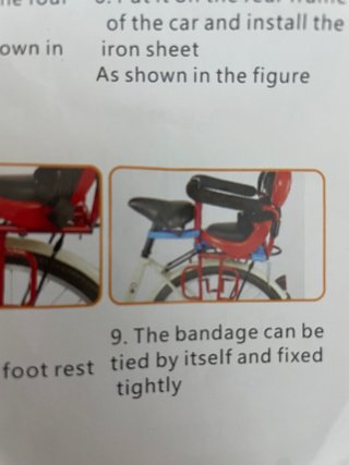 Asiento trasero para bicicleta de niño