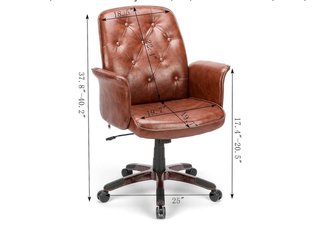 Silla giratoria oficina/despacho marrón