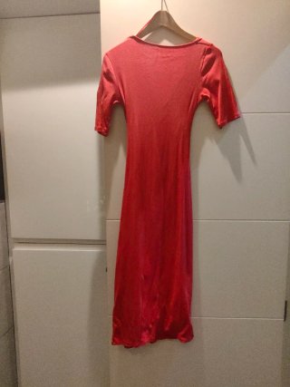 Vestido midi rojo Zara T. M