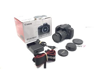 camara digital reflex canon eos 800d (rebel t7i)+ef-s 18-55mm f4-5.6 is stm