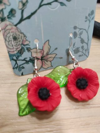 Pendientes Amapola "Arrebato"
