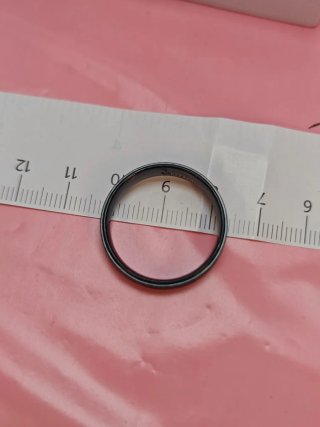 Anillo hombre acero inoxidable de titanio negro