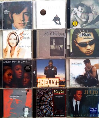 Lote 100 CDs + 60 DVDs Música Variada