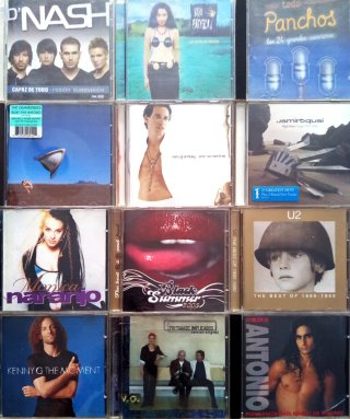 Lote 100 CDs + 60 DVDs Música Variada