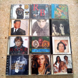 Lote 100 CDs + 60 DVDs Música Variada