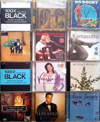 Lote 100 CDs + 60 DVDs Música Variada