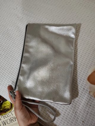 Bolso de mano plateado GIRL GANG