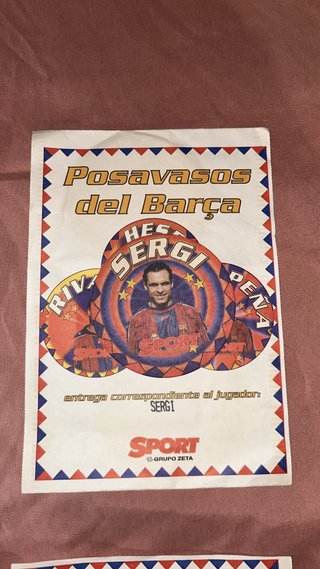 Set di 7 Bicchieri da Birra Ufficiali FC Barcelona Vintage