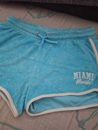 Shorts turquesa Miami Florida 14 años