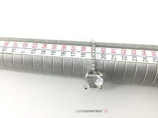anillo oro 18k con piedra con circonita