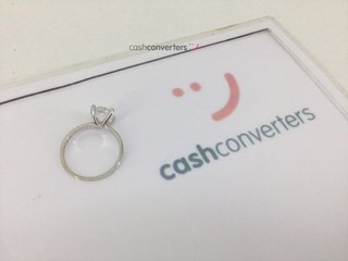 anillo oro 18k con piedra con circonita