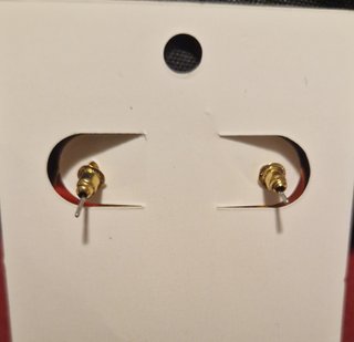 Pendientes dorados mujer brillo