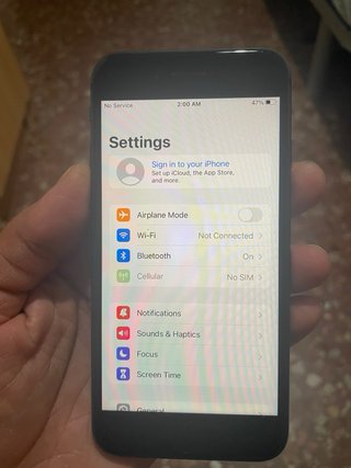 iPhone 8 Negro pypass solo funciona con wifi