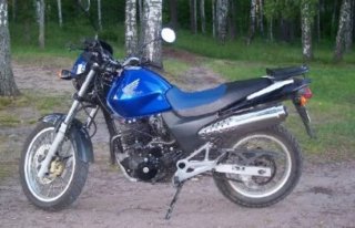 Honda Enduro Naked Moto Azul