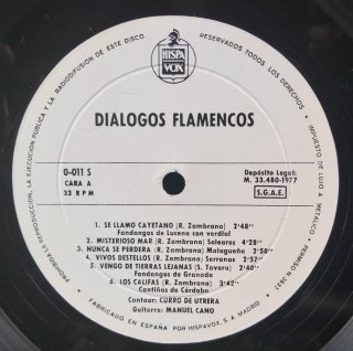 LP Diálogos Flamencos Curro de Utrera
