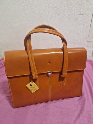 Bolso Ejecutivo Piel La Jaca Marrón