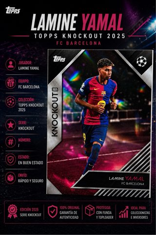 Lamine Yamal Knockout FC Barcelona Topps 2025