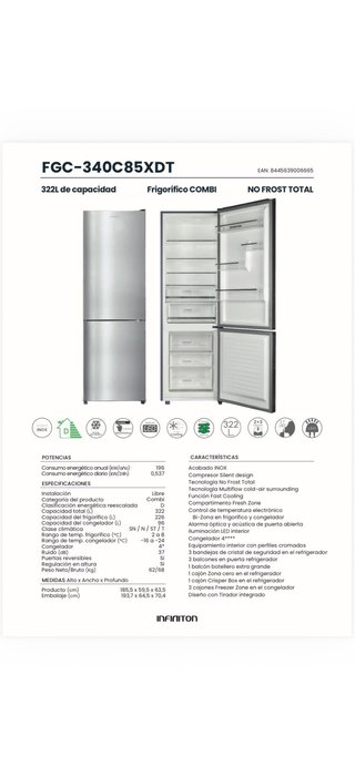 Frigorífico Nofrost NUEVO