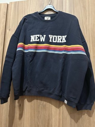 Sudadera New York con rayas